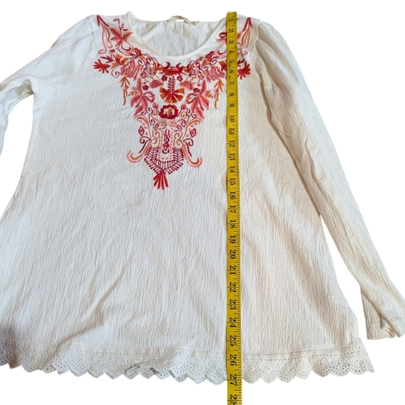 SOFT SURROUNDINGS Canary Island Tunic Large - Picture 7 of 8